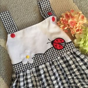 🐞 Girl’s Embroidered ladybug Dress (4T)
